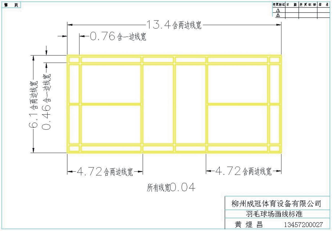 羽毛球場尺寸標(biāo)準(zhǔn)